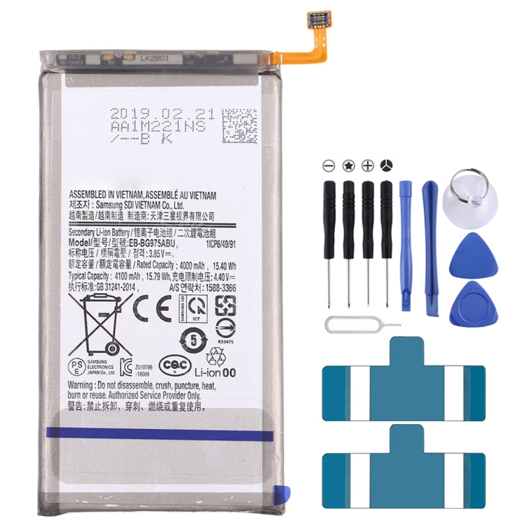 EB-BG975ABU d'origine pour Samsung Galaxy S10 + démonter la batterie Li-ion