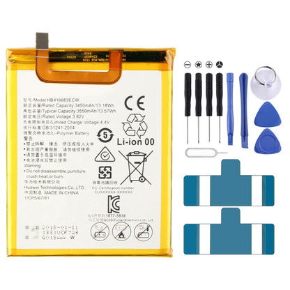Batterie Li-Polymère 3450mAh HB416683ECW pour Huawei Nexus 6 / H1511 / H151