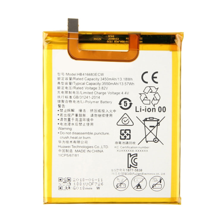 Batterie Li-Polymère 3450mAh HB416683ECW pour Huawei Nexus 6 / H1511 / H151
