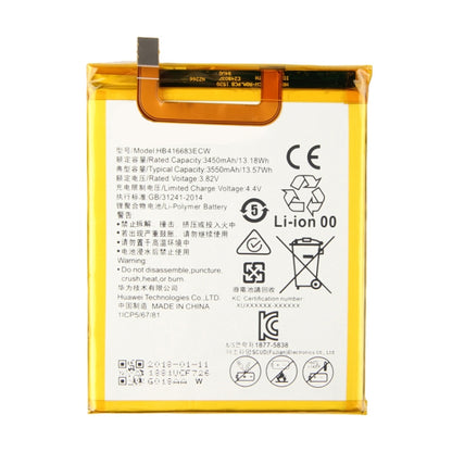 Batterie Li-Polymère 3450mAh HB416683ECW pour Huawei Nexus 6 / H1511 / H151