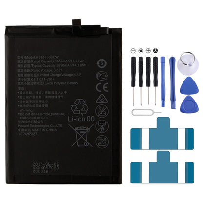 Batterie Li-Polymère 3650mAh HB386589ECW pour Huawei P10 Plus / VKY-AL00