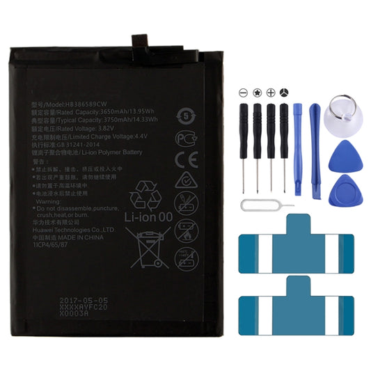 Batterie Li-Polymère 3650mAh HB386589ECW pour Huawei P10 Plus / VKY-AL00