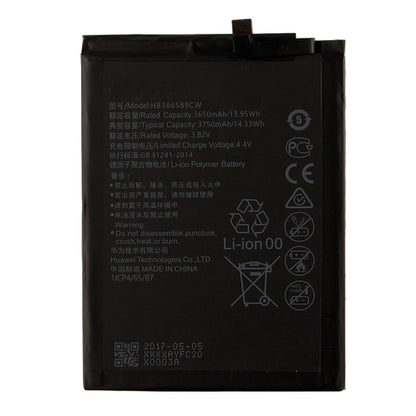 Batterie Li-Polymère 3650mAh HB386589ECW pour Huawei P10 Plus / VKY-AL00