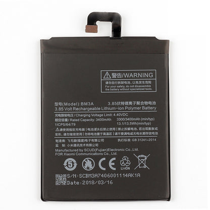 BM3A 3400mAh pour batterie Li-Polymère Xiaomi Mi Note 3
