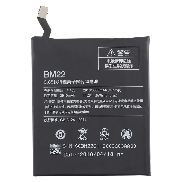 2910mAh BM22 pour batterie Li-Polymère Xiaomi Mi 5