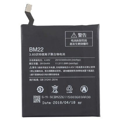 2910mAh BM22 pour batterie Li-Polymère Xiaomi Mi 5