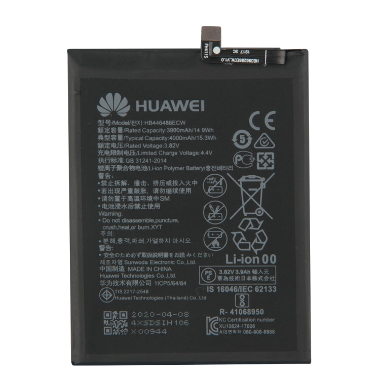 HB446486ECW pour batterie polymère Li-ion Huawei Nova 5i