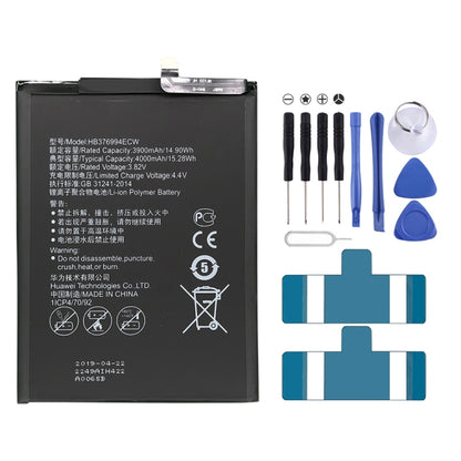 4000mAh HB376994ECW pour le remplacement de la batterie Li-Polymère Honor V9 / V8 Pro