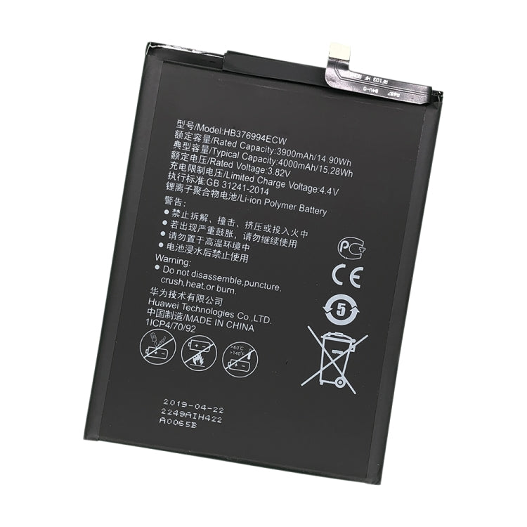 4000mAh HB376994ECW pour le remplacement de la batterie Li-Polymère Honor V9 / V8 Pro