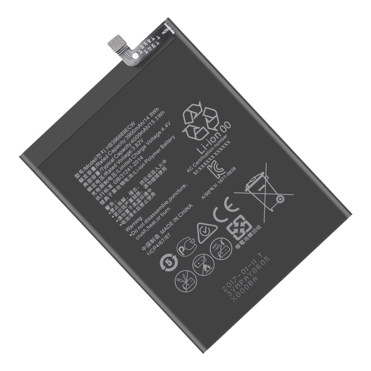 Remplacement de batterie li-polymère 4000mAh HB396689ECW pour Huawei Y7 Prime / Y7 2017 / Enjoy 7 Plus