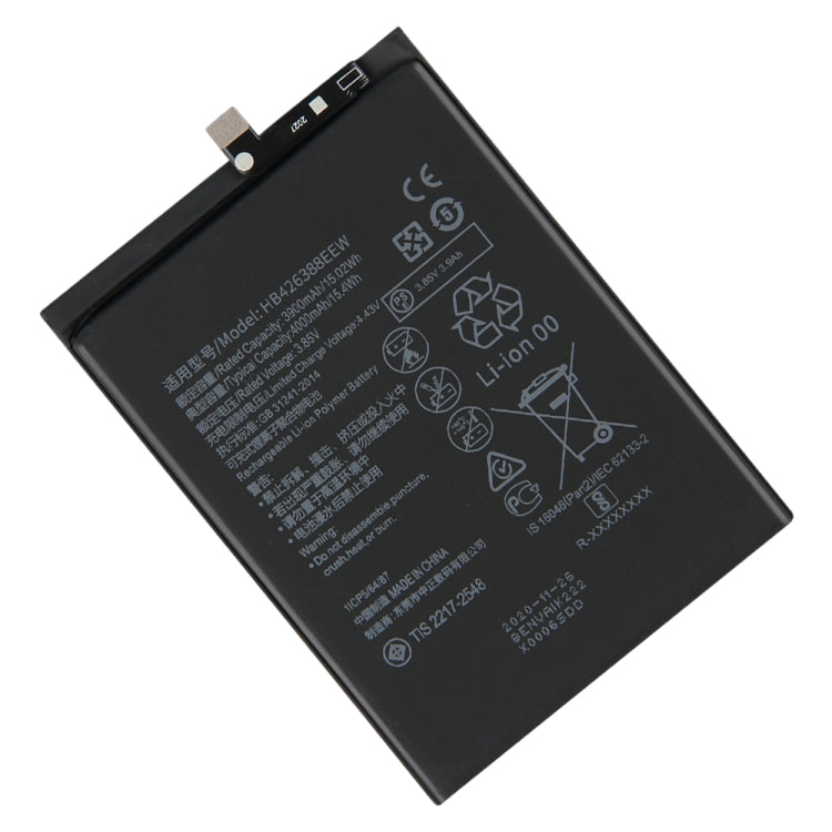 Remplacement de la batterie li-polymère 4000mAh HB426388EEW pour Huawei Enjoy 20 Pro / Enjoy Z / Honor 30 Youth