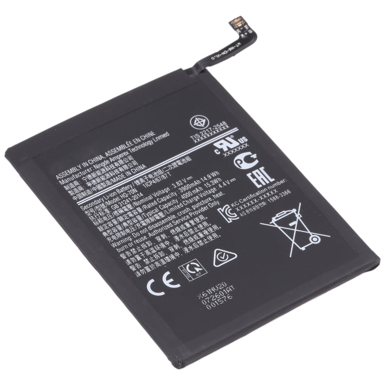 4000mAh HQ-70N pour remplacement de batterie Li-ion Samsung Galaxy A11 SM-A115