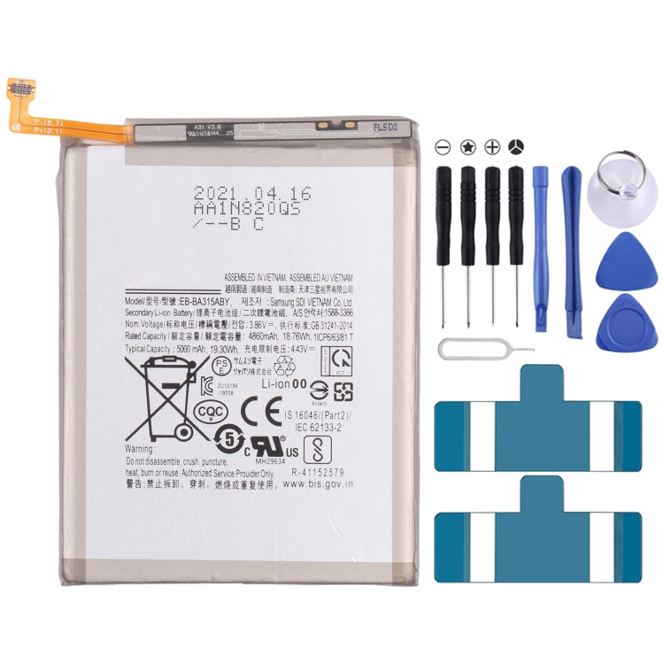 Batterie Li-ion de remplacement, 5000mAh, EB-BA315ABY, pour Samsung Galaxy A31 SM-A315, Original
