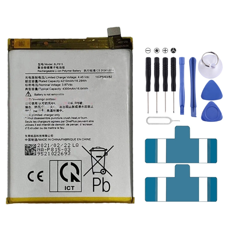 BLP815 4300mAh pour batterie Li-Polymère OnePlus Nord N10