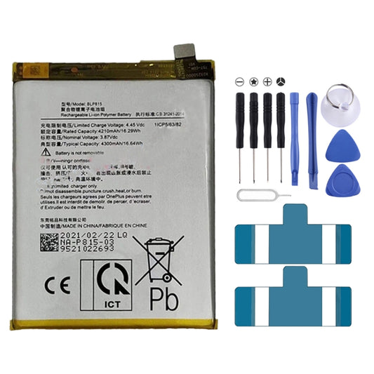 BLP815 4300mAh pour batterie Li-Polymère OnePlus Nord N10