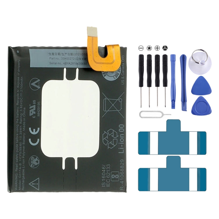 2700mAh G011A-B pour batterie Li-Polymère Google Pixel 2