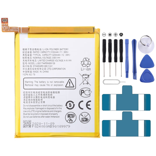 Batterie Li-polymère 3200mAh Li3931T44P8h806139 pour lame ZTE V9 / V10 / V9 Vita / V10 Vita / A5 (2020)