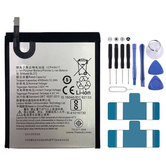 4000mAh BL272 pour batterie Li-polymère Lenovo K6 Power