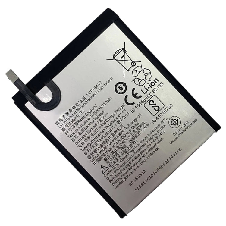 4000mAh BL272 pour batterie Li-polymère Lenovo K6 Power