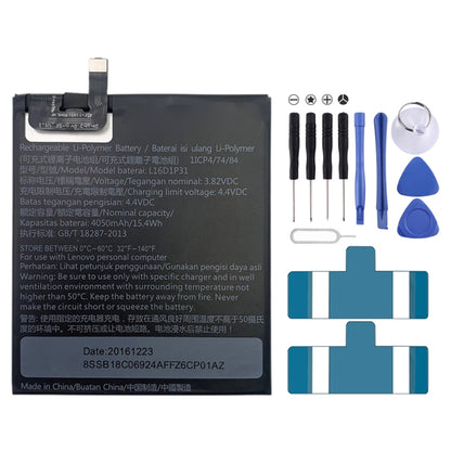 4050mAh L16D1P3 pour batterie Li-Polymère Lenovo Phab2 Pro1