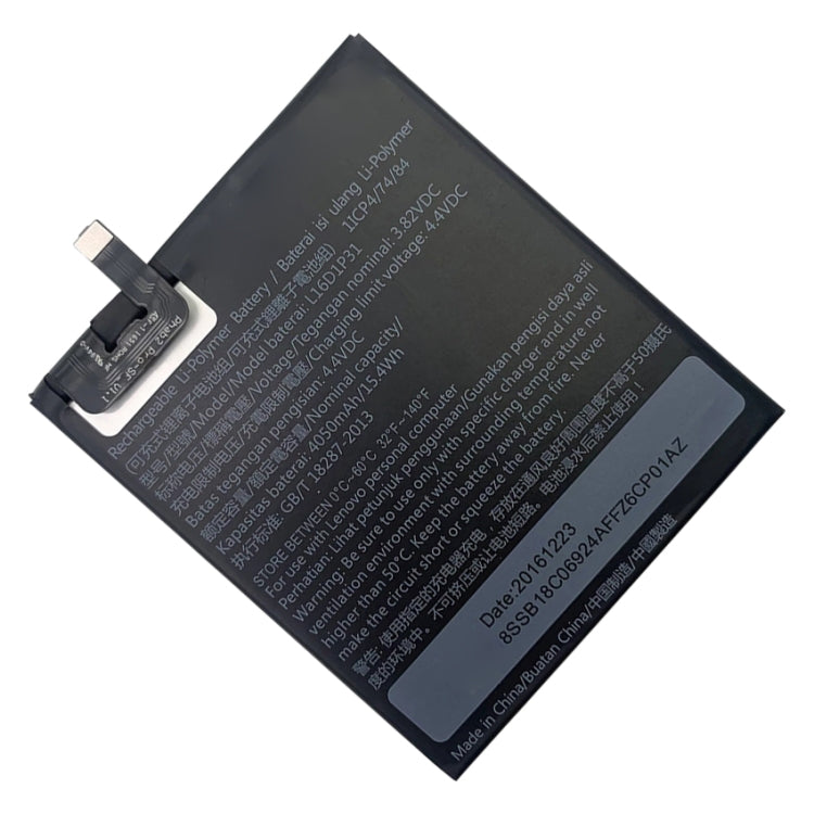 4050mAh L16D1P3 pour batterie Li-Polymère Lenovo Phab2 Pro1