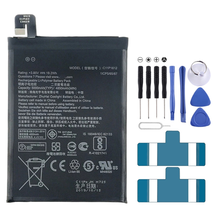 Batterie Li-polymère 5000mAh C11p1612 pour Asus Zenfone 4 Max Pro / Zenfone 4 Max Plus / Zenfone 3 Zoom ZE553KL