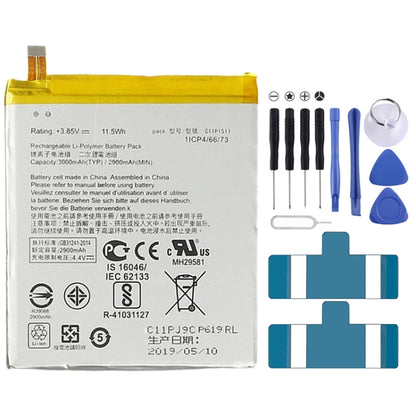 2900mAh C11P1511 pour batterie Li-polymère Asus ZenFone 3 ZE552KL