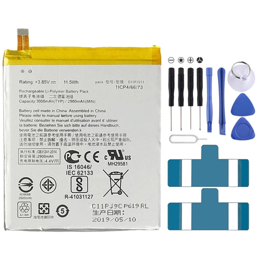 2900mAh C11P1511 pour batterie Li-polymère Asus ZenFone 3 ZE552KL