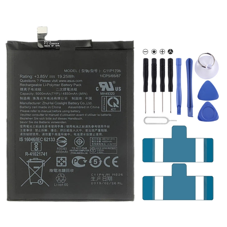 Batterie Li-polymère 5000mAh C11P1706 pour Asus Zenfone Max Pro (M1) ZB601KL