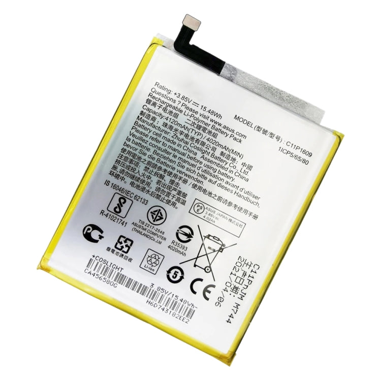 Batterie Li-polymère 4020mAh C11P1609 pour Asus Zenfone 3 Max ZC553KL