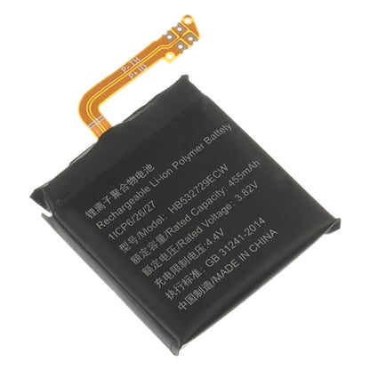455mAh HB532729ECW pour batterie Li-Polymère Huawei Watch GT 2 46mm
