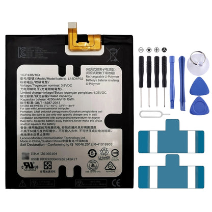 Batterie li-polymère 4250mAh L15D1P32 pour Lenovo Tab3 8 Plus TB-8703F 8703N 8703X