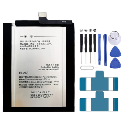 3100mAh BL263 pour batterie Li-Polymère Lenovo ZUK Z2 Pro