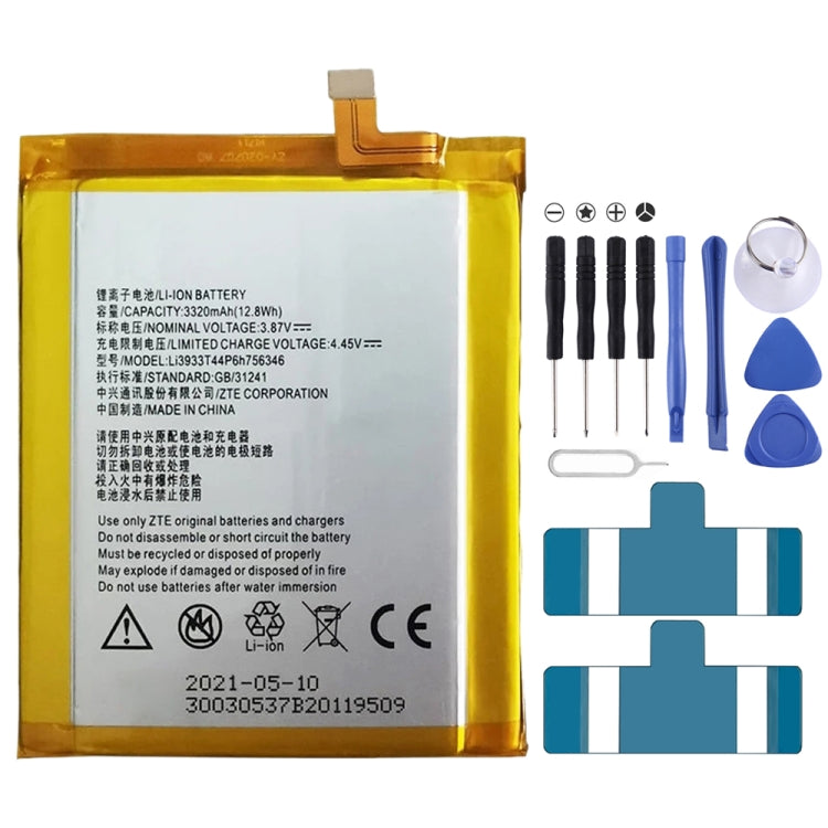 3320mAh LI3931T44P8H756346 pour batterie Li-polymère ZTE Axon 7