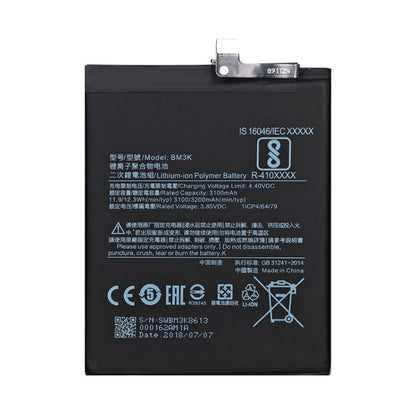 BM3K 3100mAh pour batterie Li-Polymère Xiaomi Mi Mix 3