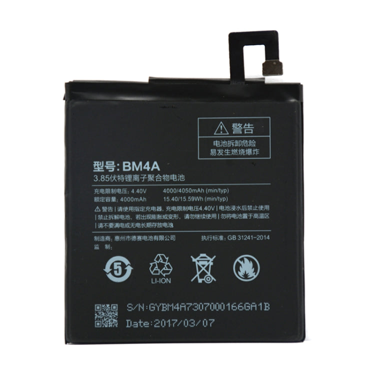 BM4A 4000mAh pour batterie Li-Polymère Xiaomi Redmi Pro