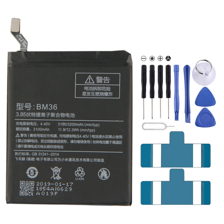 BM36 3100mAh pour batterie Li-Polymère Xiaomi Mi 5s