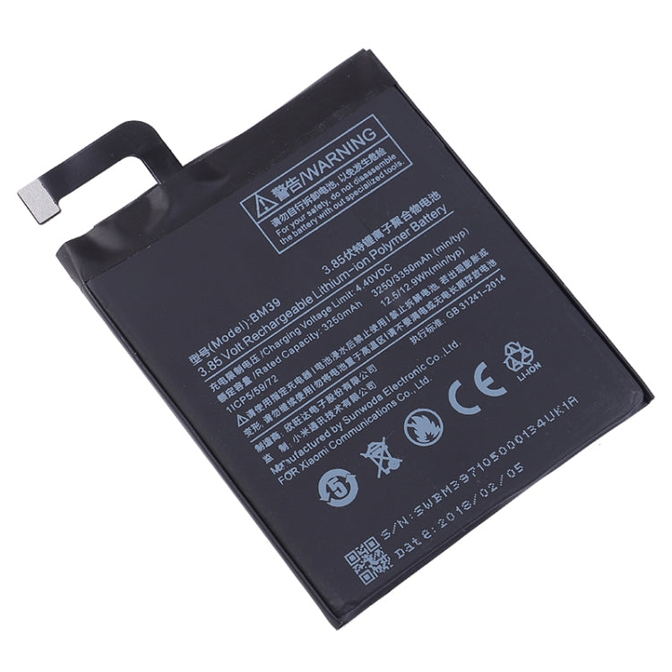 BM39 3250mAh pour batterie Li-Polymère Xiaomi Mi 6
