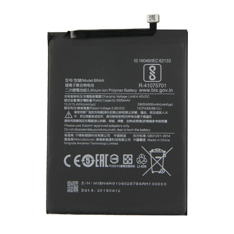 Batterie Li-Polymère BN4A 3900mAh pour Xiaomi Redmi Note 7 / Note 7 Pro