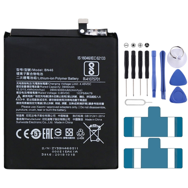 Batterie Li-Polymère BN46 3900mAh pour Xiaomi Redmi 7 / Redmi Note 6 / Redmi Note 8 / Redmi Note 8T