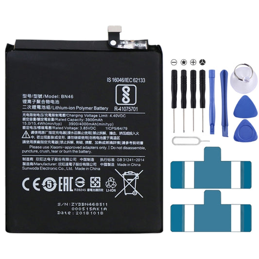 Batterie Li-Polymère BN46 3900mAh pour Xiaomi Redmi 7 / Redmi Note 6 / Redmi Note 8 / Redmi Note 8T