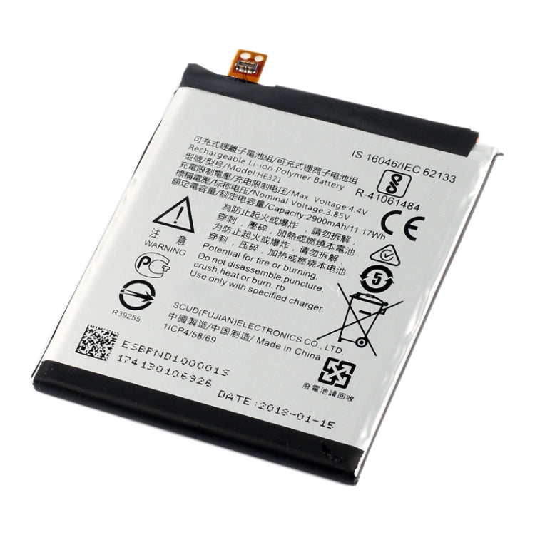 HE321 pour batterie polymère Li-ion Nokia 5 TA-1053160 ;