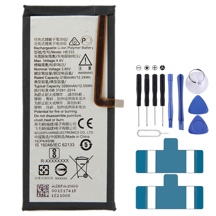 HE333 pour batterie polymère Li-ion Nokia 8 Sirocco