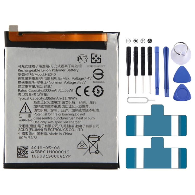 HE340 pour batterie polymère Li-ion Nokia 7