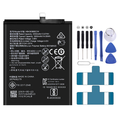 HB436380ECW pour batterie Li-ion polymère Huawei P30