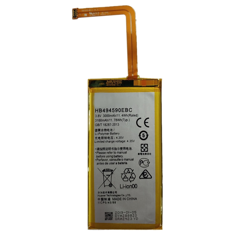 Batterie polymère Li-ion HB494590EBC pour Huawei Honor 7 / G628