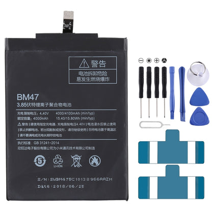 4000mAh BM47 pour batterie Li-Polymère Xiaomi Redmi 3