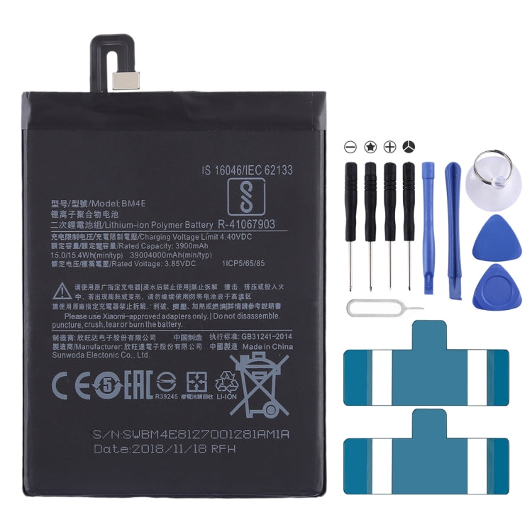BM4E 3900mAh pour batterie Li-Polymère Xiaomi Pocophone F1