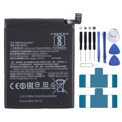 3900mAh BN47 pour batterie Li-Polymère Xiaomi Redmi 6 Pro