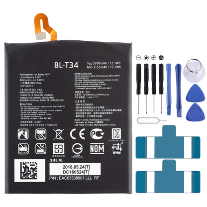 3300mAh BL-T34 pour batterie Li-Polymère LG V30